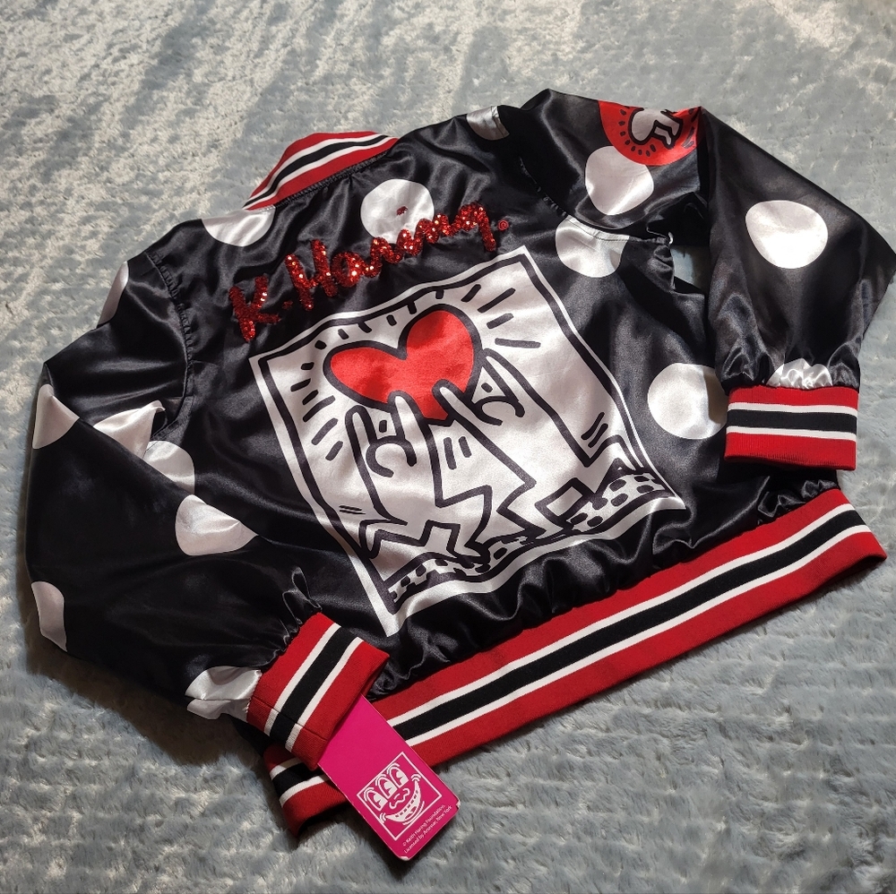 Keith Haring x Members Only Windbomber Jacket L windbreaker bomber NWT